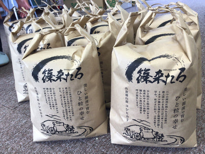 10月スタート！『篠来たる』源流の水で育てたお米の定期便　(送料無料)